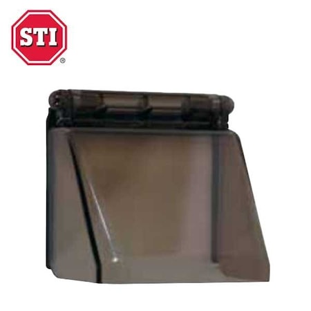 Sti Security Cover, Stainless Steel, Polycarbonate, 4.2 in W x 8.3 in H x 3.1 in D, Smoke STI-6521-S